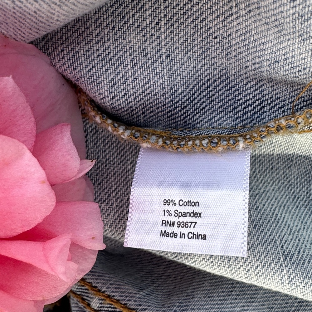 🩷 A.N.A. - ADORABLE Lt. Wash Crop Denim Vest! 99% Cotton + 1% Spandex; Sz. XL - Picture 5 of 10